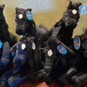 New Plush in a Rush Black Ponies